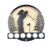 Générique Support Mural pour Présentoir De De Golf - Présentoir en Fer Robuste pour Présenter des Objets De Collection De De Golf, Système D'organisation pour La Maison, Le Bureau, Le Club-House,