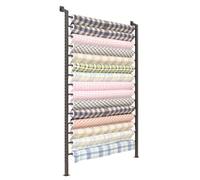 Générique Support Mural pour Rouleaux de Tissu - Support pour Vinyle et Papier Peint, Organiseur Multi-usages pour Papier d'art, Affiches et bobines de Tissu (jusqu'à 10 Rouleaux)