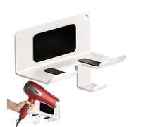 Générique Support Mural pour Sèche-cheveux | Crochet de rangement pour sèche-cheveux | Support adhésif coiffure | pour appartement, porte de salle de bain, dortoir, gym, maison, hôtel, vestiaire,