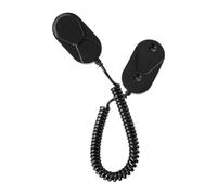 Générique Support Mural pour Télécommandes, Support pour Télécommande TV avec Câble à Ressort Rétractable, Support Anti-Perte pour Manette Fixation Murale Maison Chambre Camping-Car