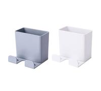 Générique Support Mural pour Téléphone Portable 2pcs en Abs Léger Crochets Suspendre pour Prise Usb-c et Boîtes de Rangement Multi-usages pour Chargeur Multiple