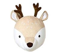 Générique Support Mural Tête d'animal en Peluche,Décoration D'Intérieur,Tête en Peluche Accrochable - pour Salon Chambre Salle De Jeux Appartement Cabane Dortoir Fête De Noël