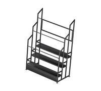 Générique Support Organisateur Commercial en Acier À 3 Niveaux avec Pieds Réglables, Présentoir Tissu Textile, for Nappe Rouleau De