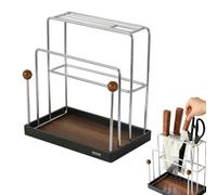 Générique Support Planche à Découper Support Divisé Amovible Avec Plateau | Support range-ciseaux cuisine Pour Ciseaux de Cuisine, Comptoir, Maison, Restaurant,