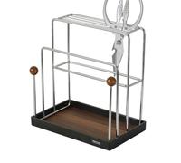 Générique Support Planche à Découper Support Multifonction Divisé avec Bac | Support range-ciseaux cuisine Pour Ciseaux de Cuisine, Comptoir, Maison, Restaurant,
