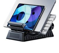 Générique Support Pliable en ABS pour Ordinateur Portable en Forme De C | Support D'ordinateur various-positions, Construction Légère Et Robuste, Portable Pour Le Bureau, Le Canapé