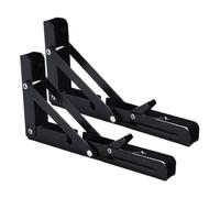 Générique Support Pliant, 2X Étagères Murale Pliante avec Support Triangulaire, Structure Triangulaire Extensible Gain de Place 20 cm pour Four Micro-Ondes, Cuisine, Buanderie et Espaces Restreints