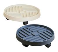 Générique Support pour avec Roues - Base De Pot Robuste pour Grands Pots De Fleurs | roulettes Verrouillables À Rouleaux pour | Plateau De Jardinière pour Pots De Fleurs | Jardin Balcon Patio in