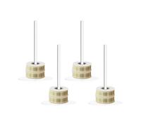 Générique Support pour Bobines de Ruban,4 Pièces Support pour Bobines Transparent en Acrylique Gain de Place | Rangement pour rubans d'artisanat et de - pour Artisanat Emballage Maison Commerces