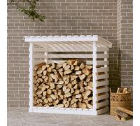 Générique Support pour Bois de Chauffage Blanc 108x73x108 cm Bois de pin,Accessoires pour Range-bûches & Porte-bûches,22.58KG-822223