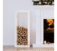 Générique Support pour Bois de Chauffage Blanc 41x25x100 cm Bois de pin,Maison & Jardin,Accessoires pour cheminées & poêles à Bois,Accessoires pour Range-bûches & porte-bûches-822408