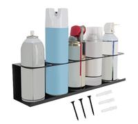 Générique Support pour Bombe aérosol - Acier au Carbone 16,5 x 3,5 x 4,02 Pouces 800 g | Support de Mastic à Montage Mural, de de Tube de calfeutrage à Compartiment | Garage, Maison, Industrie,