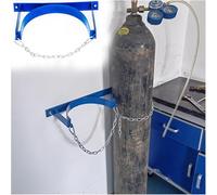 Générique Support pour Bouteille d'oxygène - Chariot Porte-Bouteille d'oxygène Mural avec chaîne, Support en Acier pour Laboratoire et hôpital (2 Ensembles, 13,8 x 7,9 Pouces)