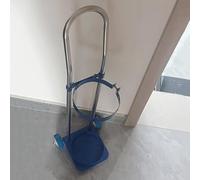 Générique Support pour Bouteille d'oxygène Domestique en métal, Chariot Roulant pour Bouteille de Propane de 80/95/110 cm de Haut, équipement de Fixation pour Bouteille de gaz médical (95 cm