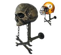 Générique Support pour casques de moto, support pour casques crâne, Support mural pour casques, Support de support de suspension mural, conception de tête de crâne, pour casques