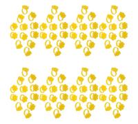 Générique Support pour Colle à Faux Cils pour Extensions de Cils Professionnelles Léger et Portable Hexagonal en Plastique Jaune, 250 Pièces, Design Alvéolé à 7 Compartiments