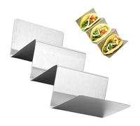 Générique Support pour Coques à Tacos | Support en Acier Inoxydable pour Tacos,Accessoire Culinaire Résistant Au Micro-Ondes Pour Préparer Et Servir Tacos Crêpes Galettes Lors D'Événements Familiaux