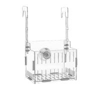 Générique Support pour d'aquarium - Jardinière en Acrylique de 30 cm | Support réglable en Hauteur à Double Crochet, Panier sous- Transparent pour étagère d'angle de décoration, Mousse