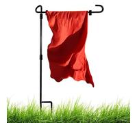 Générique Support pour Drapeau De Jardin - avec Clips Anti-Vent Support Métallique de 89,9 cm,Mât pour Drapeau de Jardin | pour Pelouse Terrasse Patio Porche Extérieur Maison Décorations De Fêtes
