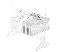 Générique Support pour Faux Cils en Acrylique Transparent, Organisateur Compact et Gain de Place de Cintre, pour Espace Beauté ou Voyage