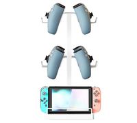 Générique Support pour Manettes de Jeu | Organisateur De Rangement De Bureau 2 Niveaux avec Support pour Console - Porte-Casque Et Porte-Manettes - pour Espace, Salon, Bureau Et Chambre A Coucher