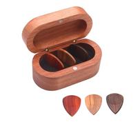 Générique Support pour médiators de Guitare,Support de boîte à médiators avec 3 médiators en Bois - Vitrine de Guitare, Support pour plectres de Guitare pour Les mélomanes et Les Musiciens