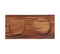 Générique Support pour Moulin à Poivre Cuisine pour Usage Quotidien Résistant en Bois Marron, Plateau Multifonction