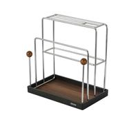 Générique Support Pour Planche À Découper Divisé amovible multifonctionnel | Égouttoir pour Couvercles de Casseroles sur Comptoir Pour Ciseaux Ustensiles Cuisson Placard Plan Travail Maison Café