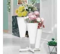 Générique Support pour Plantes - Présentoir à Fleurs en Fer forgé avec seaux pour Une Utilisation intérieure et extérieure, idéal pour Les patios, Les Jardins et Les salo