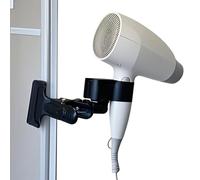 Générique Support pour sèche-cheveux - Support pivotant à 360° pour table - Porte-sèche-cheveux,Pour plan de travail, coiffeuse, évier, douche, WC, chambre, maison,