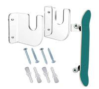 Générique Support Pour Skateboard | Lot de 2 Supports de Fixation Murale pour Planche,Accroches Murales Skateboard,Pour Les Amateurs Chambre Garage Magasin Atelier Ski