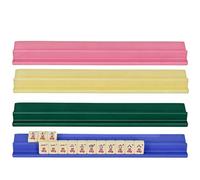 Générique Support pour Tuiles De Mahjong | Porte-Dominos Compacts - Porte-Tuiles Mahjong en Bois,pour Maison Fêtes Voyage Club Réunions Familiales