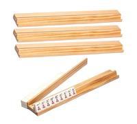 Générique Support pour Tuiles Mahjong Et Poussoir | Poids Léger et Rangement Facile | Set en Bois avec Porte-Tuiles Mahjong | pour Dominos Fête à la Maison Voyage Club Festif Femmes Hommes Adultes