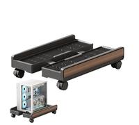 Générique Support pour Unité Centrale - Étagère Ajustable Portable avec roulettes Freinées - Support Tour CPU,pour Bureau Maison Écran Imprimante Console Jeu Stockage Sol