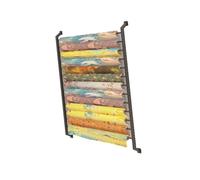 Générique Support Rangement Mural Multi-Usage, Support d'affichage Rouleau Tissu avec Tige Suspension réglable, for nappes et Produits en Bobine(8 Layers)