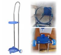 Générique Support Robuste en Acier Inoxydable pour Bouteilles de gaz - Support Durable pour Bouteilles d'oxygène de 80/95/110 cm, Chariot Porte-Bouteilles résistant, Hauteur de Support de 80 cm (31,4