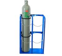 Générique Support Robuste pour Bouteilles d'oxygène, Support en Acier pour Bouteilles de gaz, étagère Fixe pour Atelier et Garage, 27 cm, 65 x 30 x 100 cm.