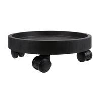 Générique Support Rond à roulettes pour Pot de Fleurs Intérieur, Plateau Épais 28 Cm Couleur Marron, Chariot Mobile roulettes Silencieuses et Charge Élevée pour Jardinière Pratique