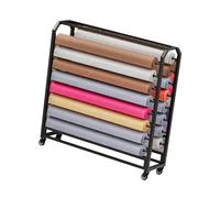 Générique Support Rouleau Tissu, Support d'organisation Film fenêtre/Papier Peint, Chariot Textile Commercial, for Stockage d'affichage Produits Bobine nappes(18 Layers)