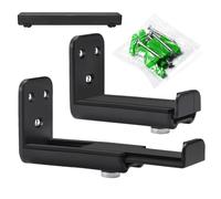 Générique Support Soundbar Profondeur Réglable - Fixation Murale Universelle | Compatible Barres Son 9-13,7 Cm | Structure ABS+PC+Métal avec Vis Chevilles, Support Enceinte Noir