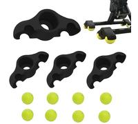 Générique Support Stabilisateur Vélo - Lot de 4 Adaptateurs 8 Balles de Tennis | Système Anti-Vibration pour Pieds articulés, Accessoire Rocker Board pour Home Trainer
