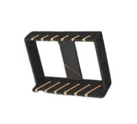 Générique Support stockage d'échantillons sol, conception panneaux inclinés, présentoir mural carrelage/plinthe, permettant gagner l'espace for hall d'exposition des entrepôts(60x19.5x43cm)