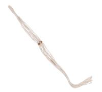 Générique Support Suspendu pour Plantes en Macramé Tressé en Coton Perles en Bois - Panier Suspendu Décoratif pour Petits Pots D’intérieur - Jardinière Suspendue Rustique pour Balcon