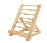 Générique Support Tablette Réglable - 9,76 Pouces Bois Holder | Chevet Bureau Stand - 400g Solide Fonctionnel Angle Ajustable pour Utilisation Confortable de Tablette à la Maison ou au Bureau