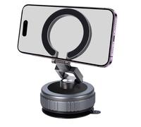Générique Support Téléphone à Vide | Support Véloce Amovible avec Ventouse pour Voiture | Berceau Rotatif 360° Pliable et Accessoire Auto Portable Compatible Téléphones et GPS