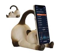 Générique Support Téléphone De Bureau Figurine d'animal en résine Mignonne