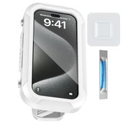 Générique Support Téléphone Douche,Support Rétractable étanche à Rotation à 360° - Accessoire de Salle de Bain pour Douche - pour, hôtel, Spa, Sauna, Salon, Cuisine, Plans de Travail,