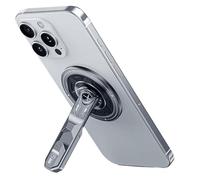 Générique Support Téléphone Magnétique Aluminium 360° Rotatif 9.85x5.7cm, Compatible Pliant Bureau pour Bureau & Divertissement, Support Voyage Tableau De Bord (60g)