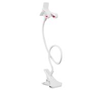 Générique Support Téléphone pour Lit,Bras Flexible pour Fixation Mobile - Fixation Stable Multifonction pour Table, Cuisine et Chambre avec Clip Intégré