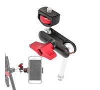 Générique Support Téléphone pour Vélo,Fixation Caméra pour Cyclisme - Double Rotule en d'Aluminium | Usage Cyclisme Randonnée Vélotaf et Voyages
